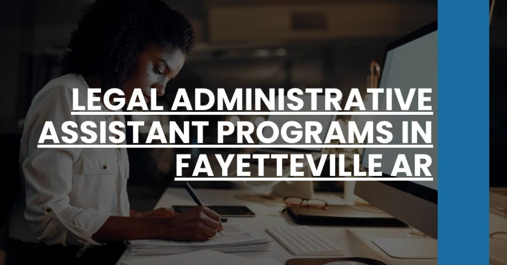 Legal Administrative Assistant Programs in Fayetteville AR Feature Image