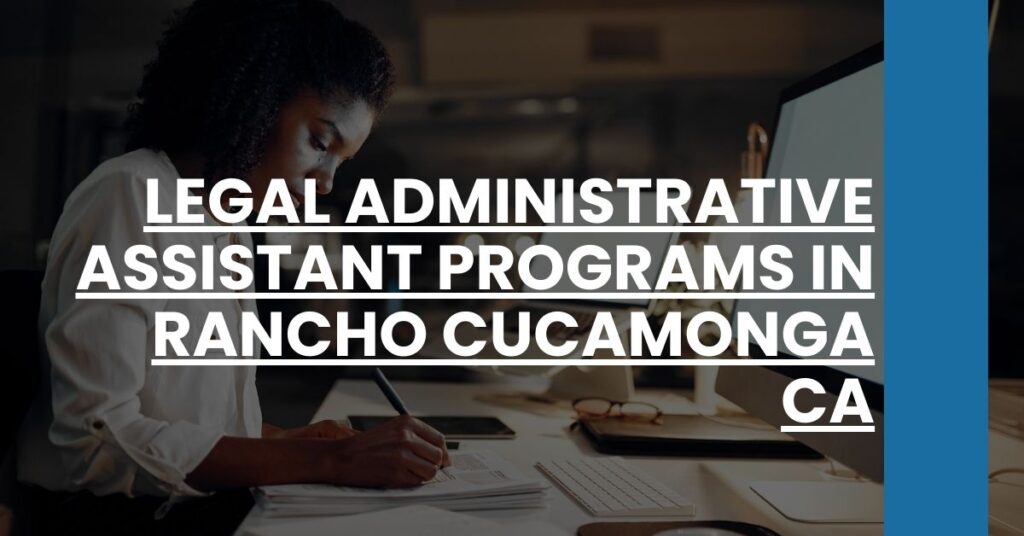 Legal Administrative Assistant Programs in Rancho Cucamonga CA Feature Image